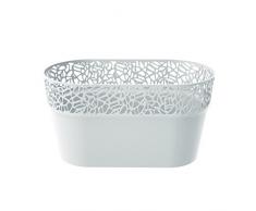 Zanvic Jardinera enrejada, Natura 27,5 cm, Blanco, 27.5x14.5x14.8 cm, ZA473