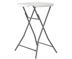 Mesa alta de cóctel plegable 80 x 80 x 110 cm