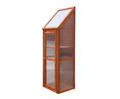 Gardiun KNH1212 - Invernadero Madera/Policarbonato WOODEN III dimensiones 35 X 41 X 132 cm