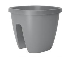 Emsa City Classic Jardinera, protección UV, Sistema de riego Aqua Plus, Resistente a heladas
