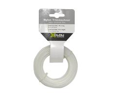 Xclou Hilo para cortacésped – Hilo de Corte de 2,0 mm, Transparente, 15 x 0,2 x 17 cm