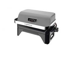 Campingaz Barbacoa de gas Attitude2go CV, barbacoa de mesa con poco humo, barbacoa de balcón portátil, barbacoa de camping, con tapa, termómetro y parrilla de hierro fundido