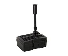 AquaForte GFU-5000 Bomba de Fuente + 9W UV-C, Potencia 42W, MAX. Altura 2 Metros, MAX. Caudal 2 m3 por Hora, MAX. Estanque 3,5 m3, Conexión 13/19/25 mm, Presión Maxi. Presión 2 Bar, Agua Clara