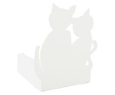 Alubox zampirella Puerta citronela o Vela Gatos, Blanco, 7 x 11 x 19 cm