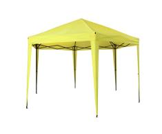 Tepro Carpa Pabellón Plegable de Aruba Hexagon, Lemon/Antracita, 400 x 350 x 290 cm