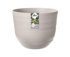 Elho Fuente Rings Round 30 - Macetero por Interior Y Exterior - Ø 29.464 x H 24.338 cm - Gris/Pebble Grey
