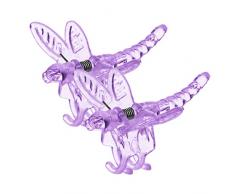 VERDENIA - Pinzas para Plantas de orquídeas, Pinzas de Flores, Pinzas para Plantas, Pinzas de plástico, para apoyar Plantas, jardín, Plantas, Mariposas, Cuatro Piezas, Color Morado