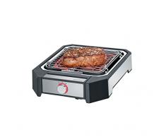 Severin PG 8545 Steakboard Barbacoa de Alto Rendimiento, 2 ajustes de Potencia, 2300 W, Acero Inoxidable Cepillado, Negro