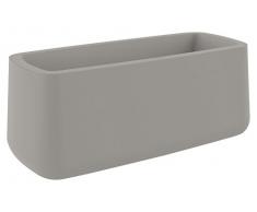 Vondom 42219 - Vasija jardinera de 57 x 127 x 50 cm, simple, color taupe