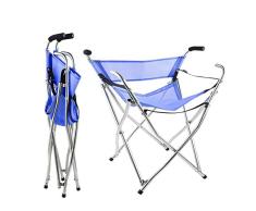 Freshore Bastones y Bastones Asiento Plegable 300lbs - Sport Seat Bastón 4 Taburete Walker para Camping Baston con Asiento (tamaño XL Azul)
