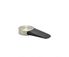 WAGNER 15511611 - Tope para Puerta (Tornillos o Pegamento, Metal Cepillado, Caucho termoplástico, diámetro 50 x 65 x 17 mm)