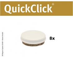 Wagner QuickClick® Suelo para sillas (Ultrasoft, Mecanismo QuickClick, 8 Unidades Duo – Diámetro 25 mm – 15833100