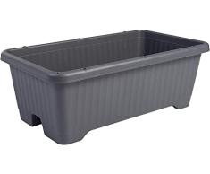 Iris Ohyama, Maceta, jardinera de aire con sistema de drenaje de agua, para la jardinería - Air Vegetable Planter730 - Gris