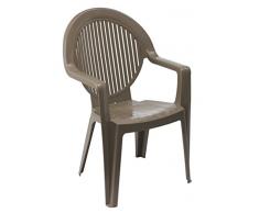 Grosfillex 49440181 Sillón Fidji 2, Taupe, 91 x 59 x 58 cm
