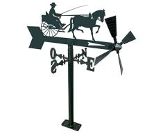 IMEX EL ZORRO 11265 - Veleta de jardín Caballo con carreta, 480 mm