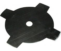 Ratio Parts Libre Cuchillo de Cortar Hierba sschneide Cuchilla 4 Dientes, diámetro Exterior 230 mm, diámetro de perforación 25,4 mm Grosor 1,4, Negro