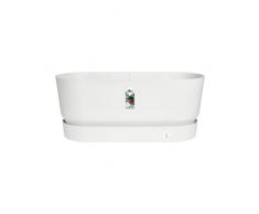 Elho Greenville Trough 60 - Jardinera - White - Exterior - Ø 58.9 x H 33.5 - Creado con la Naturaleza en Mente