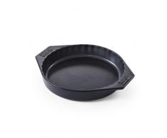 Weber - Plato para tartas (cerámica), color negro