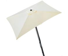 Aktive 61124 - Sombrilla jardín y terraza exterior rectangular antiviento 3x2m | Estructura de aluminio, fácil de plegar e instalar | Altura 2,5m | Protección UV50 | Sombrillas terraza, parasol jardín