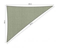 Shadow Comfort Sombra Vela Sombrilla Toldo Permeable al Agua HDPE Jardín Toldo para Jardín Exterior Terraza UV Bloque - Triángulo 5x6x7,80m - Moonstone Green