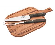 Tramontina Churrasco trinchar Cocina Juego de Cuchillos con Tabla de Cortar