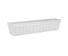 Emsa 959751200 Balcone - Jardinera (75 cm), color blanco
