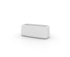Vondom 42219 - Vasija jardinera de 57 x 127 x 50 cm, simple, color blanco