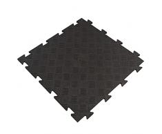 Art Plast Baldosa plástica para Suelo (jardín, terraza, Piscina, Camping, balcón, Exterior) Negro TENAX, 50x50x1 cm (Neto: 48,3x48,3 cm) 1m²: 4,3 láminas