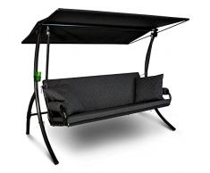 Angerer Elegance Columpio con Banco, 3 plazas, Gris