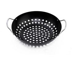 Tepro 8523 - Wok para barbacoas, Color Negro