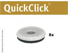 Wagner QuickClick® Suelo para sillas (Ultrasoft, Mecanismo QuickClick, 8 Unidades Natural – Diámetro 40 mm – 15826500