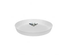 Elho Loft Urban Saucer Round 21 - Plato por Exterior Y Accesorios - Ø 20.4 x H 2.9 cm - Blanco/Silky White