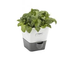 Cole & Mason P8A H105249 Cole and Mason Keeper con Auto-Sistema de autorriego, Hierbas Mantiene el Pan Fresco Durante más Tiempo (14 x 14 cm), Metal, Blanco, 13.8x13.8x14 cm