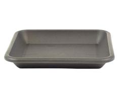 greemotion Maceta de montaña Jana en gris antracita - Floreros cuadrados cuadrada para macetas - Planta posavasos cuadrado plástico - Plantas platillo 20 x 20 cm