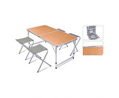 Koopman International B.V. Set.Mesa Camping C/4 TABURETES
