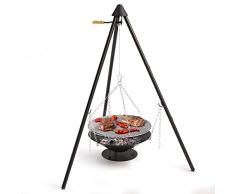 Barbecook Junko Barbacoa de carbón, Negro, 65x65x166 cm