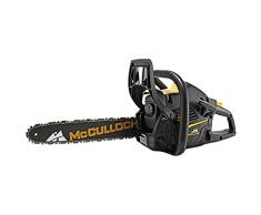 McCULLOCH 967326201 - Motosierra térmica CS 340. Potencia del motor: 1,26kw / Cilindrada: 34 cc. Longitud espadín: 14”/ 35cm, Paso de cadena; 3/8”. Peso: 5,2kg. OXYPOWER. SOFT START. Porta- herramienta integrado. Tensor de cadena lateral