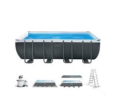 Intex 26356NP - Piscina desmontable rectangular Ultra XTR Frame 549 x 274 x 132 cm con depuradora