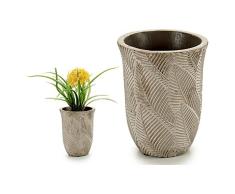 BigBuy Home S3606634 Maceta Cemento, Marrón, 10 x 13 x 10 cm