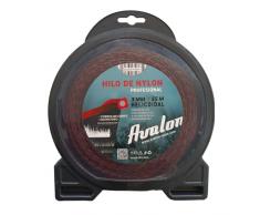 Avalon - Hilo Helicoidal de Nylon Universal para Desbrozadora y Cortacésped (3 mm x 55 m)