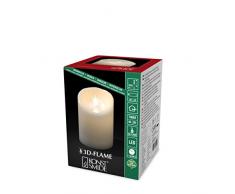 Konstsmide - Vela sin Llama con Temporizador de 4 o 8 Horas (13,5 x 7,5 cm), Color Blanco cálido