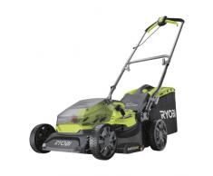 RYOBI - Cortacésped Eléctrico Sin Cable Brushless 18V ONE+ - Ø37cm - Recogida y Mulching, Sistema Vertebrae, 6 Alturas de Corte, Larga Autonomía - Batería y Cargador no Incluidos - RY18LMX37A-0