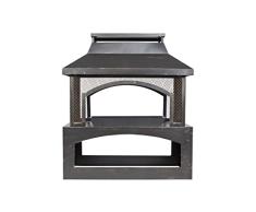 La Hacienda Stonehurst - Estufa de Exterior - Chimenea Exterior - Brasero - Brasero Exterior - 45x82x96 cm