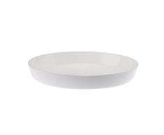 Verdenia Aga Maceta Posavasos para Plantas y Hierbas, Posavasos para macetas para Interior de plástico, Ligero, Estable, Redondo, Muchos Colores, Muchos tamaños, 13 cm, Color Blanco