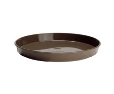 Verdenia 7244 - Posavasos para Plantas y Hierbas, de plástico, Ligero, Estable, Redondo, Muchos Colores, Estructura de Madera, diámetro de 11 cm, 32 cm, Color marrón