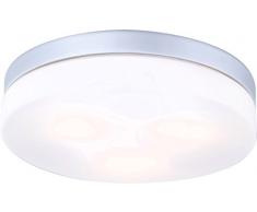 GLOBO 32113 - Apliques de exterior (circular), color plateado