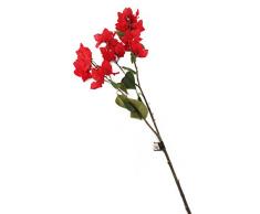 Floral Elegance - Flor de buganvilla Artificial (107 cm), poliéster, Rosso, Half a Dozen