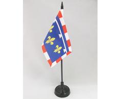AZ FLAG Bandera de Mesa de Centro 15x10cm - BANDERINA de DESPACHO DE Centre - Francia 10 x 15 cm