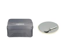 CAMPINGAZ Funda BBQ Premium Portátil - Attitude 2100 (66 x 51 x 38 cm) & Modulo Culinario Piedra de Pizza, para Horno y Parilla con Tabla de Madera y Cortador de Pizza, Ø 33 cm