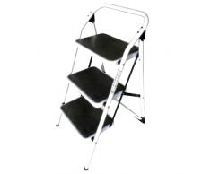 HOMELUX Escalera Plegable, Escalera 3 Peldaños, Escaleras de Acero, Escaleras Plegables Acero, Taburete Escalera Plegable